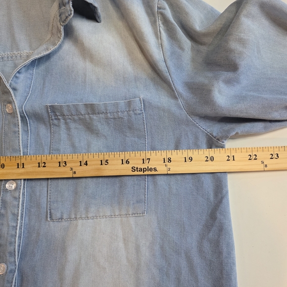 Women's Denim Shirt Dress Size Medium NWOT - Picture 4 of 6